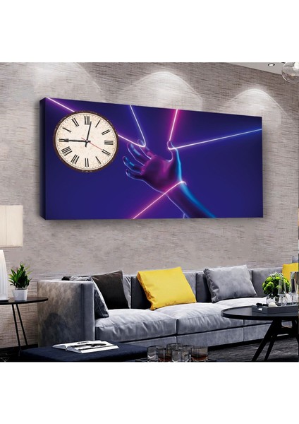Dans Figür 100 X 50 Cm Saatli Kanvas Tablo