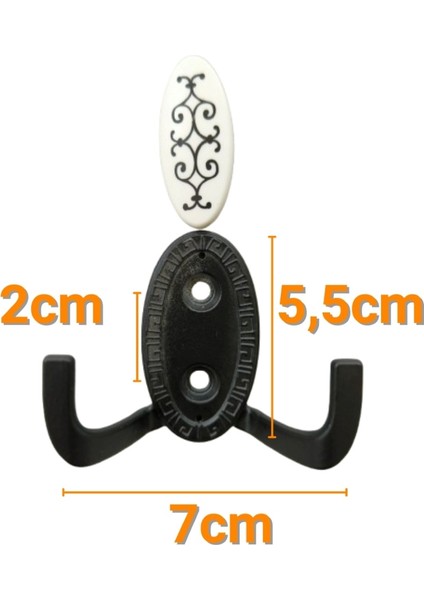 5 Adet Metal Vestiyer Askılığı - Mat Siyah, Desenli, Dayanıklı, Elbise ve Mobilya Askılığı fiyatları