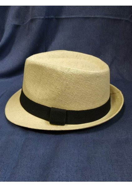 Gündelik Moda Silindir Şapka Erkek Hasır Şapka Güneş Şapkası (Yurt Dışından)