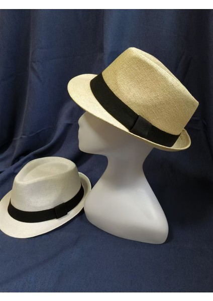 Gündelik Moda Silindir Şapka Erkek Hasır Şapka Güneş Şapkası (Yurt Dışından) indirimleri