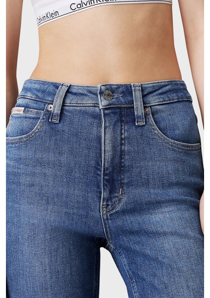 Streç Pamuklu Skinny Fit Yüksek Bel Süper Dar Paça Jeans J20J2245221A4 Bayan Kot Pantolon J20J224522 1A4 fırsatları