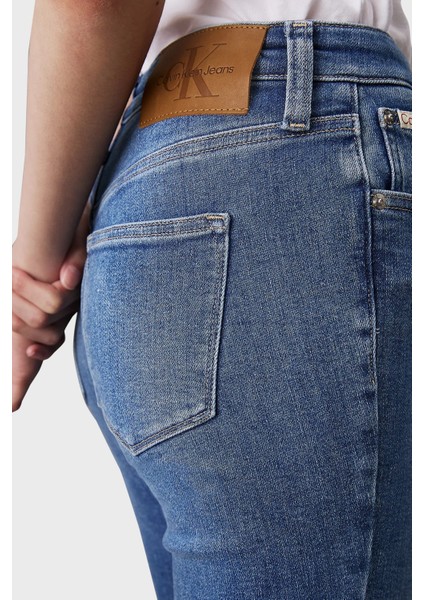 Streç Pamuklu Skinny Fit Yüksek Bel Süper Dar Paça Jeans J20J2245221A4 Bayan Kot Pantolon J20J224522 1A4 indirimleri