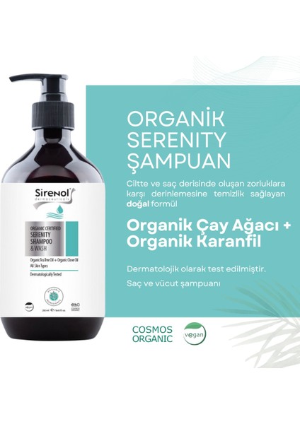 Organik Serenity Saç ve Vücut Şampuanı