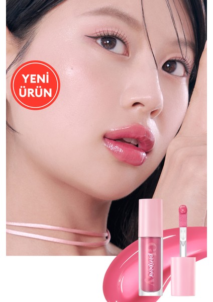 Dudaklara Dolgun ve Işıltılı Görünüm Sunan Gloss PERIPERA Ink Glasting Lip Gloss (13 Get Happy)