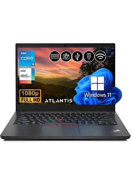 Thinkpad E14 I5-1335U  40GB 512GB M.2 SSD 21JK0003TX ATL22  14" W11PRO Dizüstü Bilgisayar