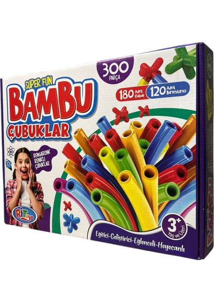 300 Parça Bambu Çubuk Kutu Oyunu - Eğlenceli ve Zeka Geliştirici Aile Oyunu