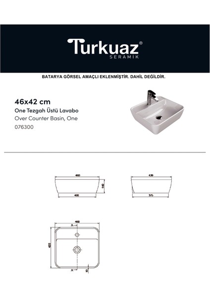 Banyo Dolabı Mdf 65 cm Çanak Lavabolu Kulplu