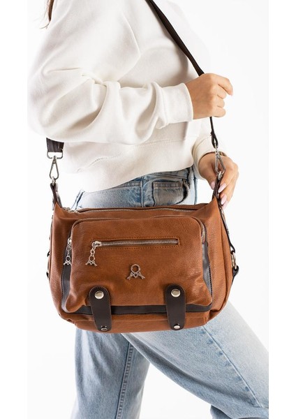 Kadın Postacı Çanta Çapraz Askılı Vegan Deri Omuz Çantası 32*22 cm Suni Deri Mega Bag fiyatları