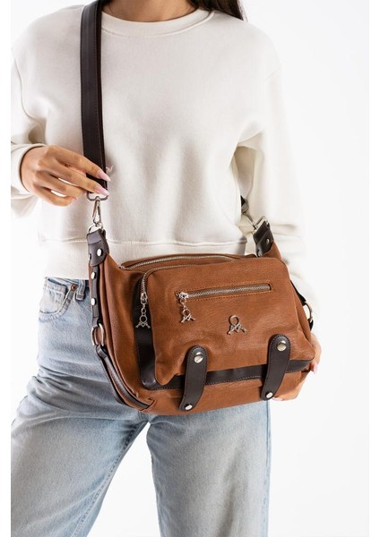 Kadın Postacı Çanta Çapraz Askılı Vegan Deri Omuz Çantası 32*22 cm Suni Deri Mega Bag modelleri