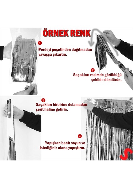 Kapı, Duvar ve Arka Fon Saçaklı Perde 1mt x 2mt - Fuşya