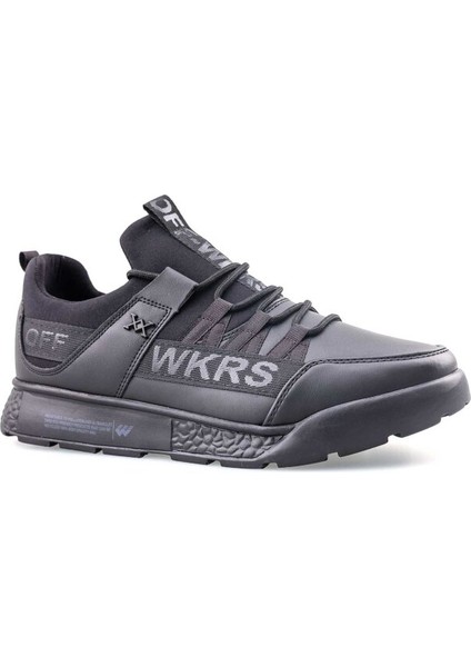 Unisex 36-39 Siyah Cilt Mevsimlik Comfort Sneaker