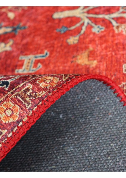 Arte Halı Dekoratif Örgü Saçaklı Salon Halısı Makinada Yıkanabilir Kaymaz Taban Kilim Koridor Yolluk