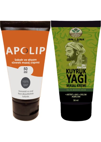 2 Adet Kremi 50 ml + Yanında İbn-i Sina Kuyruk Yağı Kremi 50ml