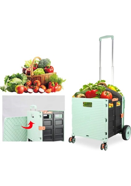Katlanabilir Portatif Pazar ve Market Arabası 40 kg modelleri