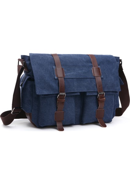 Gri Kanvas Tote Büyük Erkekler Omuz Çantası Motosiklet Çantaları (Yurt Dışından)