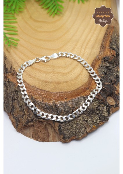 Gurmet Tasarım 5 mm 925 Ayar Gümüş Erkek Bileklik 201023527 modelleri