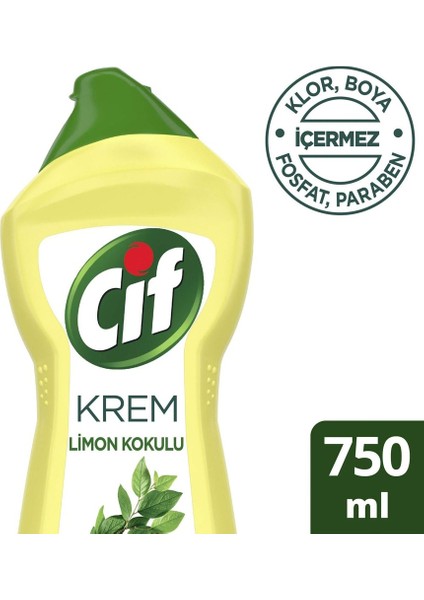 Krem Temi̇zli̇k Li̇mon 750 ml Paket (5 Adet)