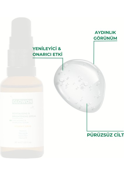 CANLANDIRICI VE AYDINLATICI SERUM - VİTAMİN C SERUM 30 ML