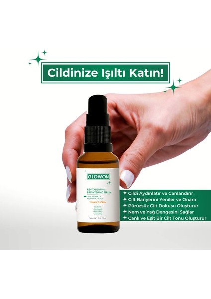 CANLANDIRICI VE AYDINLATICI SERUM - VİTAMİN C SERUM 30 ML