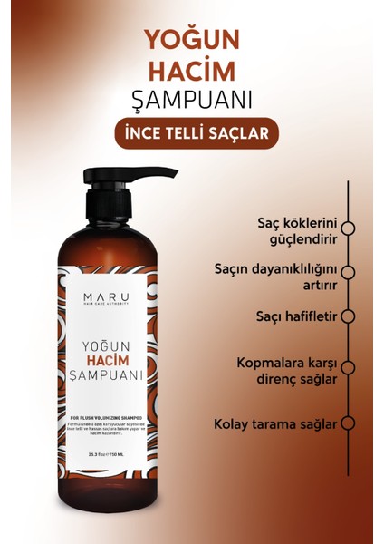 İnce Telli Saçlar Için (VOLUME) Hacim Veren Şampuan 750 ml
