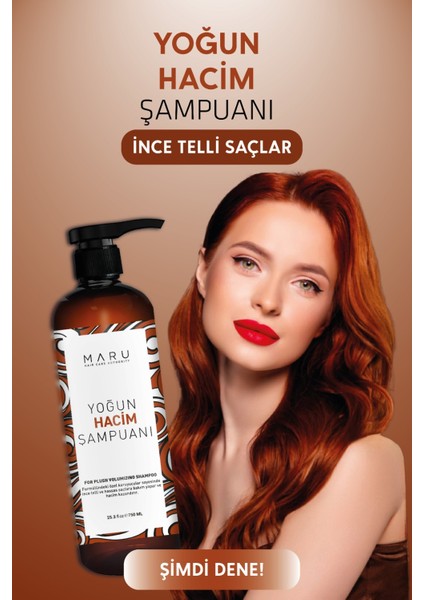 İnce Telli Saçlar Için (VOLUME) Hacim Veren Şampuan 750 ml