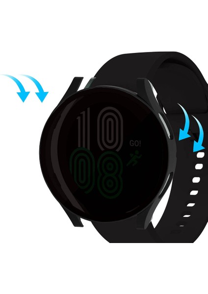 Samsung Galaxy Watch 6 40MM Pricvacy Hayalet Ekran ve Sert Pc Kasa Koruyucu 32