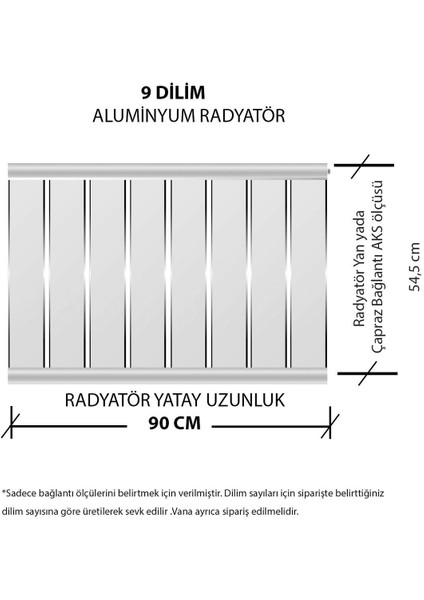 Alüminyum Panel Radyatör Ekol 600X900 Ral 7016 Antrasit Gri