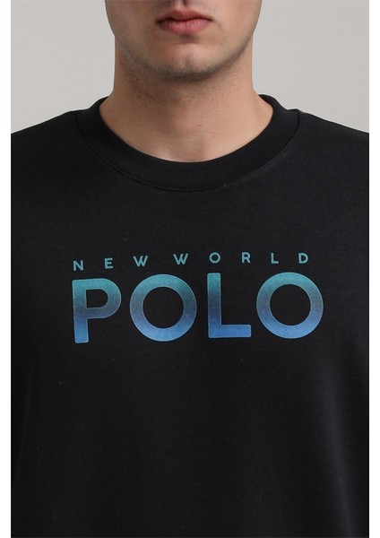 Bisiklet Yaka Lacivert Slim Fit Sweatshirt 24FWM60186 fırsatları