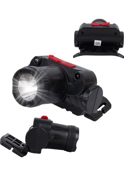 Şarjli Flashli Power LED Indüksi̇yon Sensörlü Kafa Lambasi Feneri̇