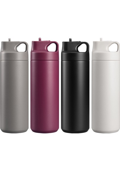 Pipet ile Yeni Kahve Fincanı Çift Katmanlı Isı Yalıtımı ve Soğutma Büyük Kapasiteli Paslanmaz Çelik Çift Içecek Araba Bardakları (Yurt Dışından)