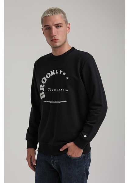 Bisiklet Yaka Bordo Slim Fit Sweatshirt 24FWM60172 modelleri