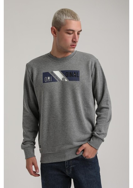 Bisiklet Yaka Bordo Slim Fit Sweatshirt 24FWM60184 indirimleri