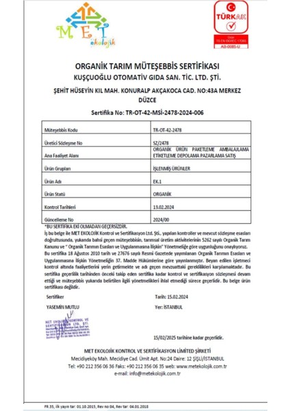 Bebek İrmiği+Bebek Tarhanası+Sebzeli Kuskus+Ruşeym Özü Organik Sertifikalı Ek Gıda Seti