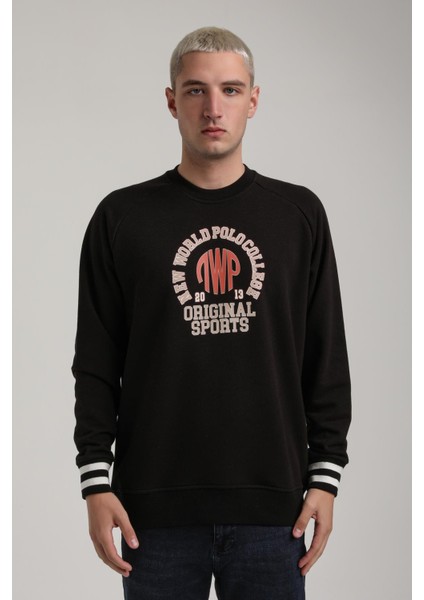 Bisiklet Yaka Ekru Slim Fit Sweatshirt 24FWM60187