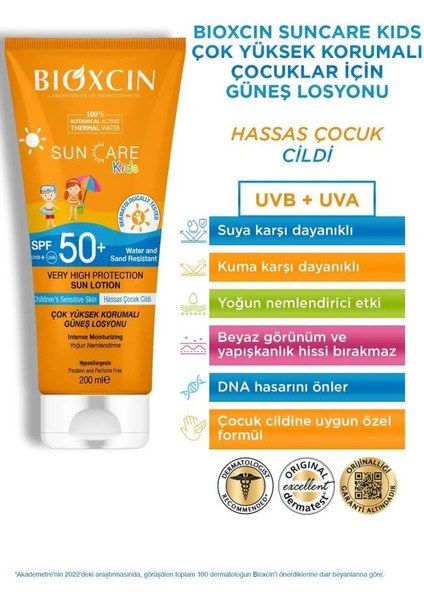 Sun Care Kids Spf 50 Çok Yüksek Korumalı Çocuk Güneş Losyonu 200 Ml