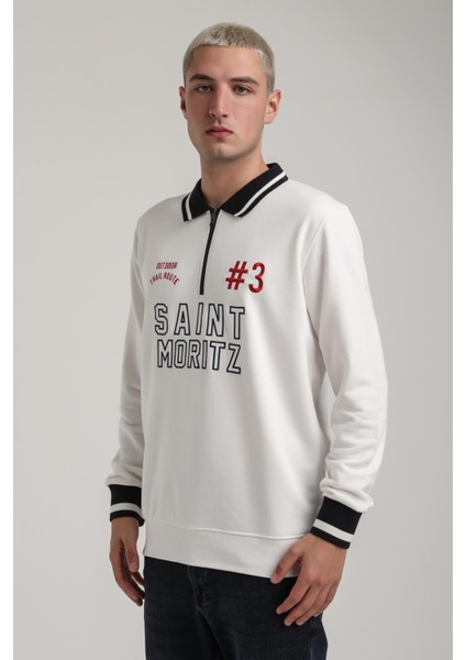 Bisiklet Yaka Siyah Slim Fit Sweatshirt 24FWM60207 fırsatları