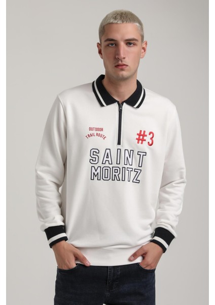 Bisiklet Yaka Siyah Slim Fit Sweatshirt 24FWM60207 indirimleri