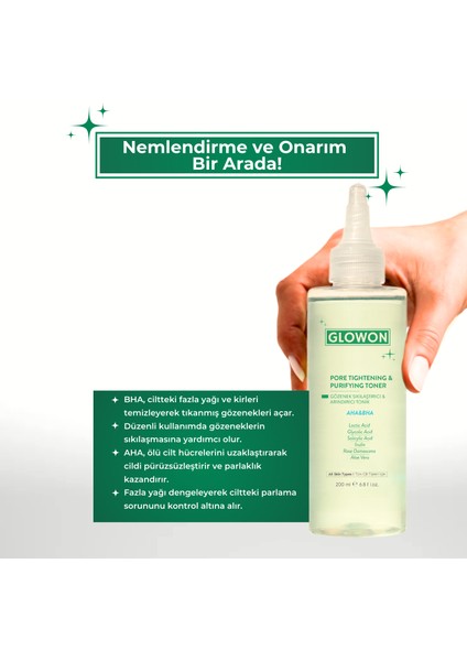 GÖZENEK SIKILAŞTIRICI VE ARINDIRICI TONİK – AHA&BHA 200 ML