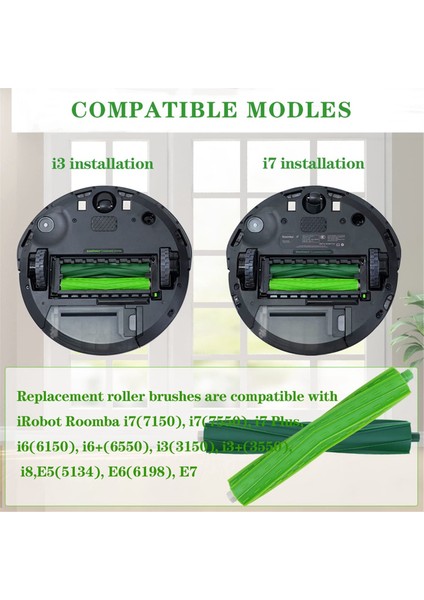 Ana Yan Fırça Hepa Filtre Toz Torbası Irobot Roomba I3 I4 I6 I7 I8 J7 E5 E6 E7 Robotlu Süpürge Parçaları Değiştirin (Yurt Dışından)
