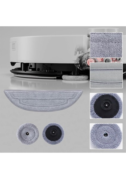 Roborock S8 Maxv Ultra Robot Süpürge Mian Yan Fırça Hepa Filtre Paspas Bezi Toz Torbaları Yedek Parçaları (Yurt Dışından)