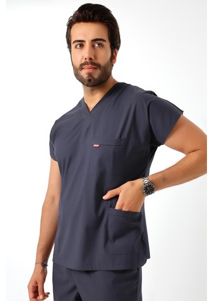 Bflex Unisex Likralı Yarasa Kol Tek Üst - 6417 Füme