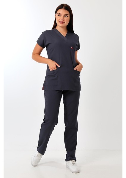 Bflex Unisex Likralı Yarasa Kol Tek Üst - 6417 Füme