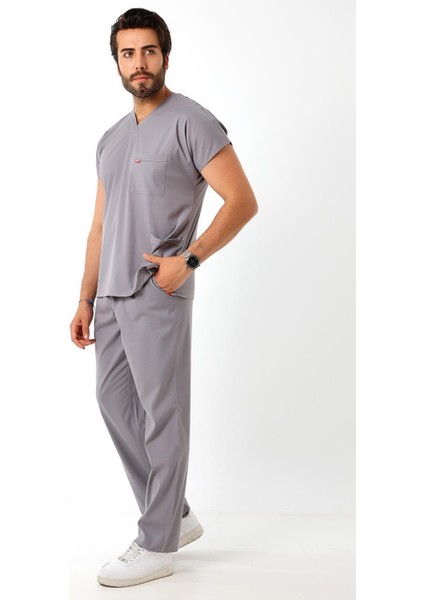 Bflex Unisex Likralı Yarasa Kol Takım - 6406 Gri