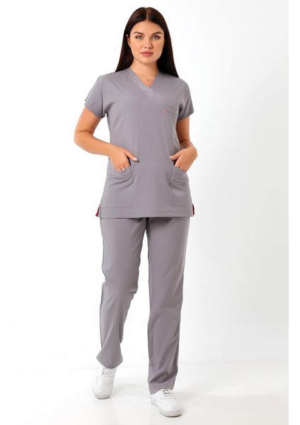 Bflex Unisex Likralı Yarasa Kol Takım - 6406 Gri