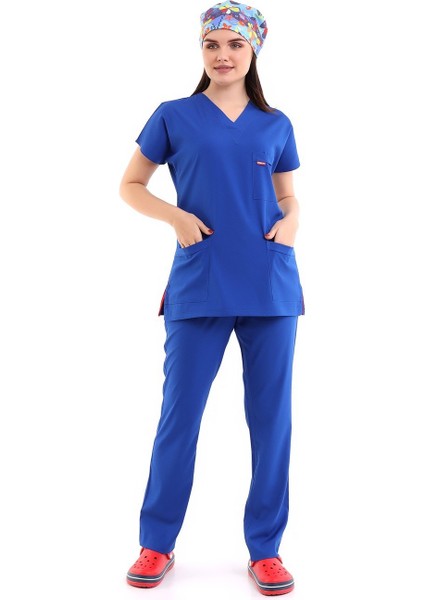 Bflex Unisex Likralı Yarasa Kol Takım - 6411 Saks Mavi