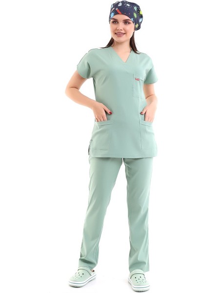 Bflex Unisex Likralı Yarasa Kol Takım - 6428 Çağla Yeşili