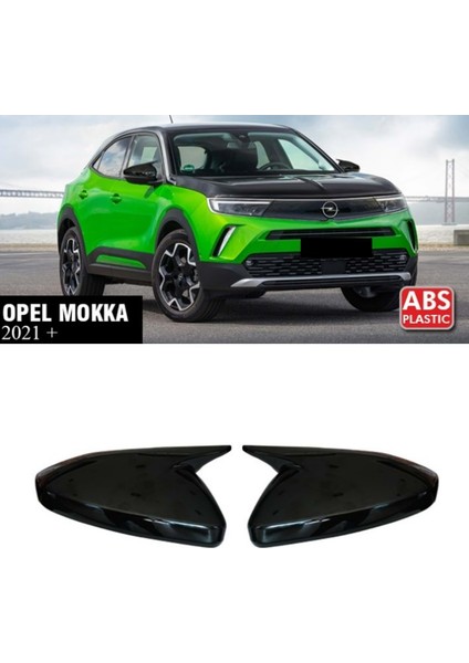 Opel Mokka 2021+ Yarasa Ayna Kapak Parlak Siyah Sağ Sol Takım