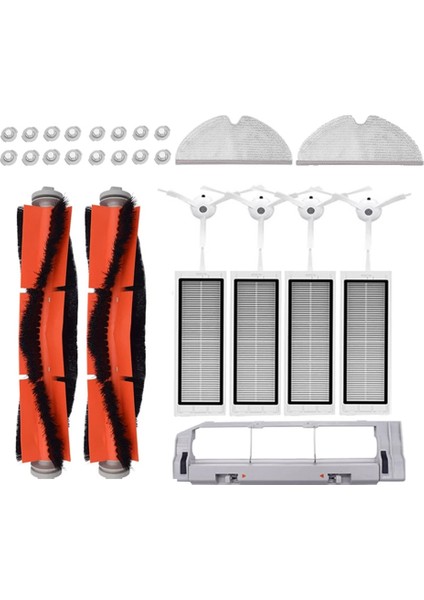 Paspas Bezi Ana Yan Fırça Hepa Filtre Xiaomi Roborock S6 S5 S60 S65 S5 S50 S55 E25 E35 Vakum Parçaları Aksesuarları (Yurt Dışından)
