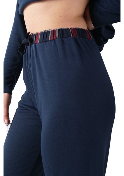 Kadın Lacivert Pijama Takımı