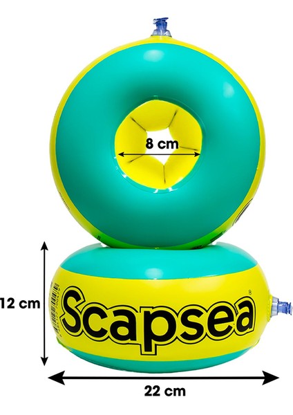Sacapsea Çocuklar Için Yüzme Kolluğu Içi Dolgulu 10kg - 40kg Arası Tamir Bandı Hediyeli fırsatları